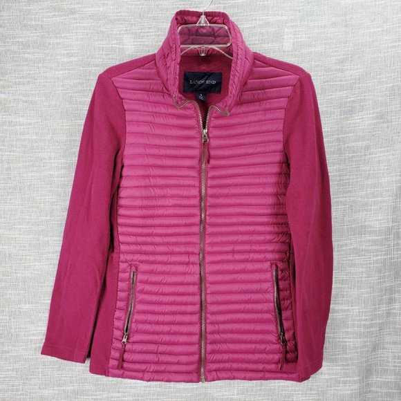 Lands' End Jackets & Blazers - Lands' End Ultralight Down Fleece Jacket Small